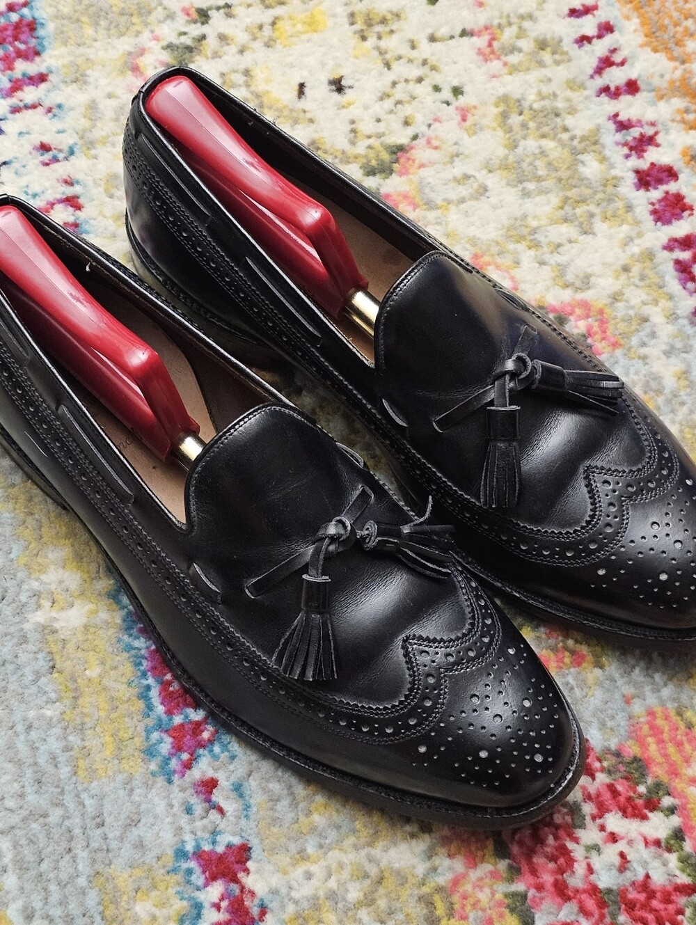 Allen Edmonds Manchester Shoes Mens Size 9 1/2 D Tassel Loafers Dress Shoes - Picture 3 of 14